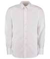 K386 KK386 Kustom Kit Long Sleeve Tailored City Business Shirt White colour image